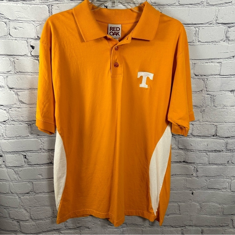 Red Oak Sportwear Men’s Vintage Polo Shirt University of Tennessee TN Orange M